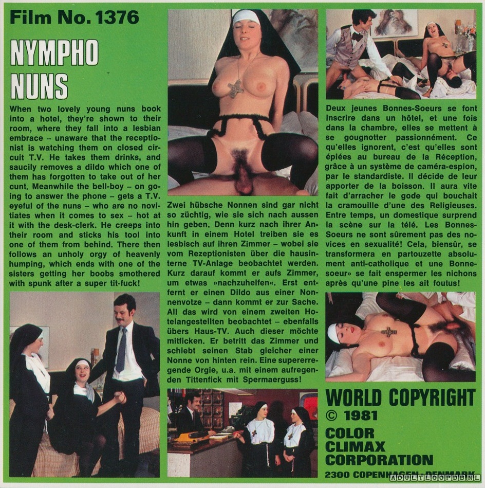Color Climax Film 1376 Nympho Nuns Vintage 8mm Porn 8mm Sex Films Classic Porn Stag
