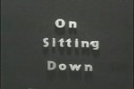 On Sitting Down