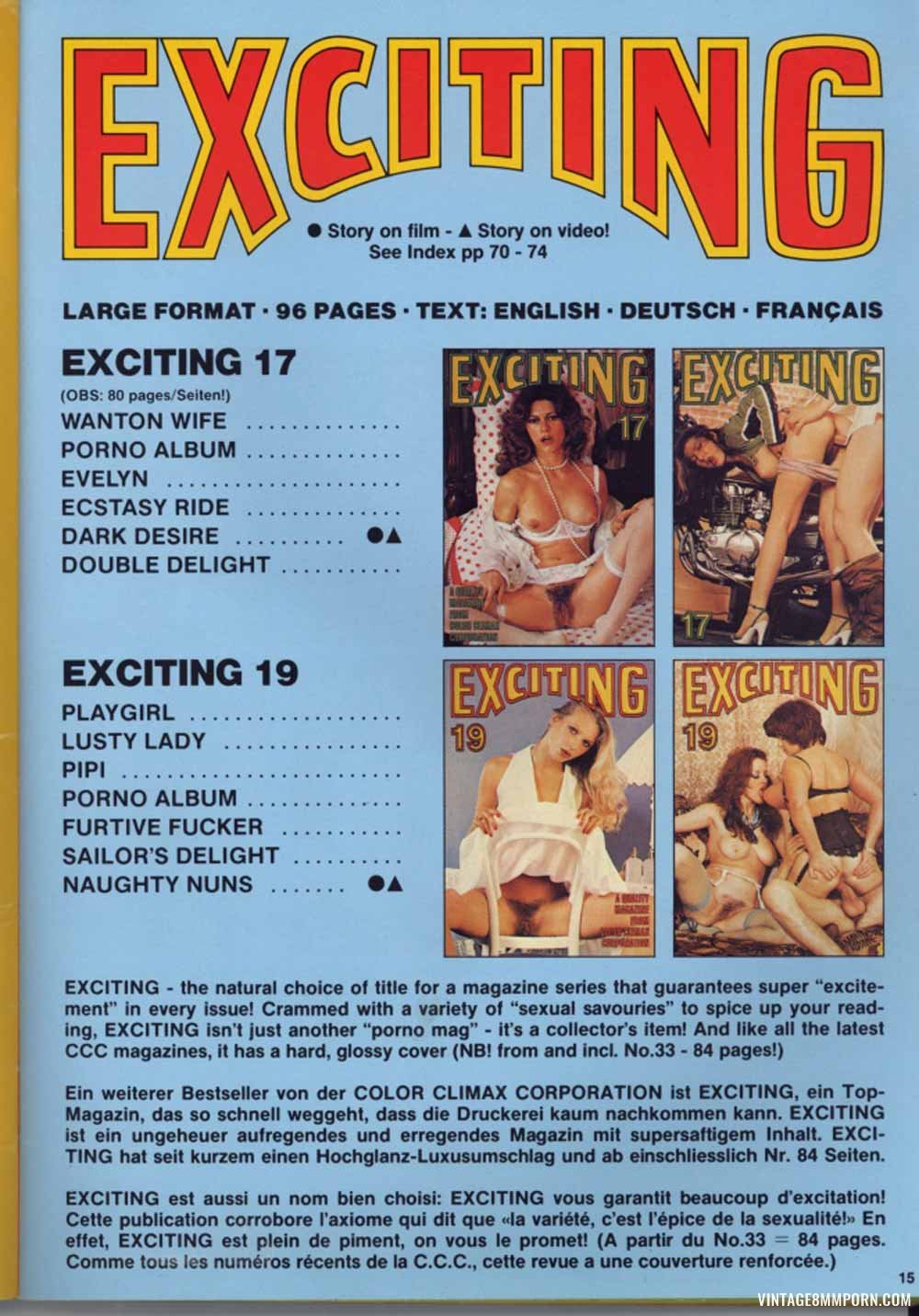 Color Climax Magazine Index (1986) » Vintage 8mm Porn, 8mm Sex Films,  Classic Porn, Stag Movies, Glamour Films, Silent loops, Reel Porn